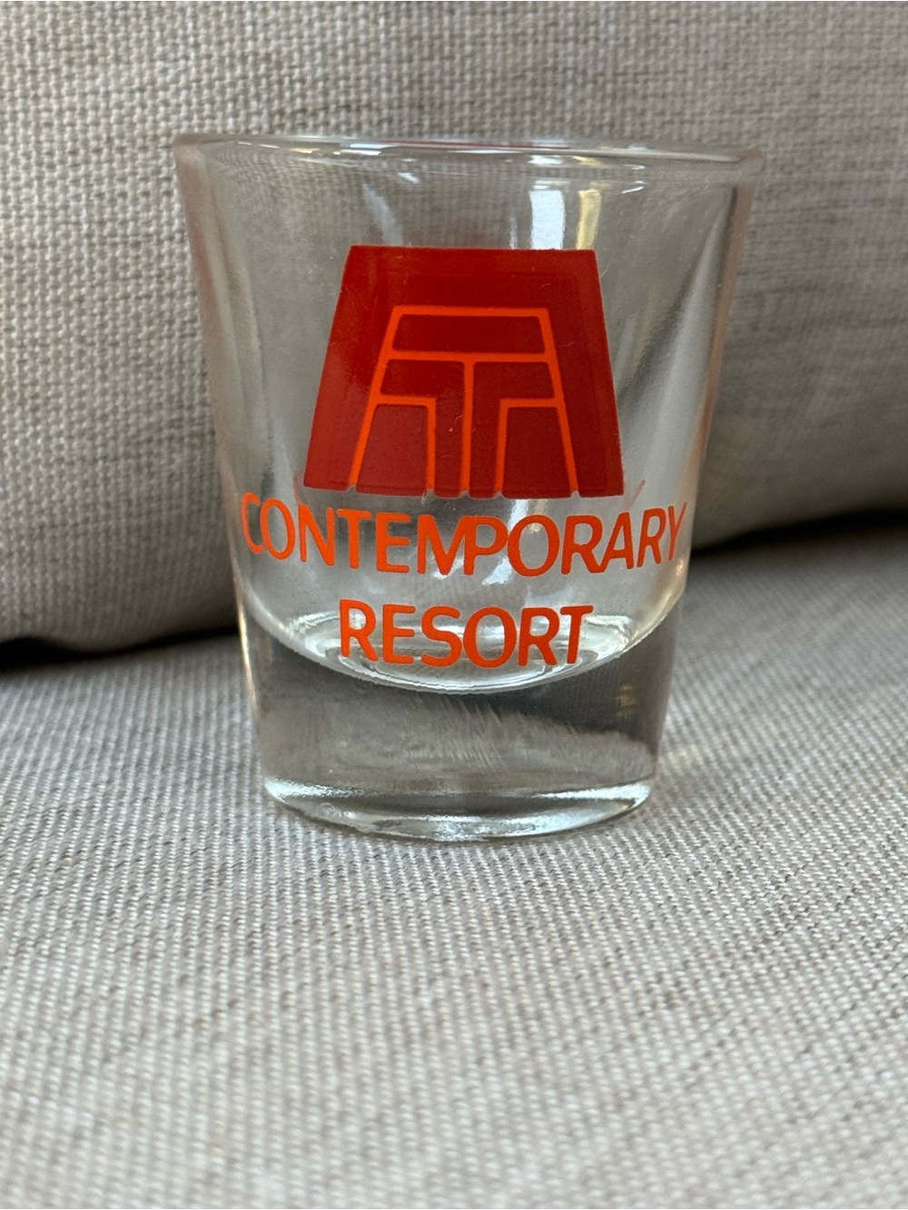 Vintage 1970s Disney Contemporary Resort Shot Glass